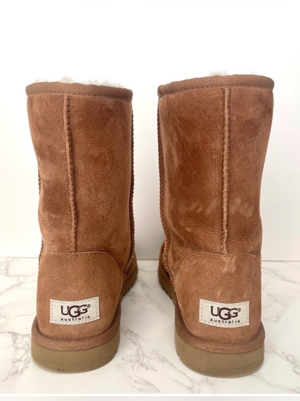 Brown UGG Women’s Size 8 Leather Short Boots